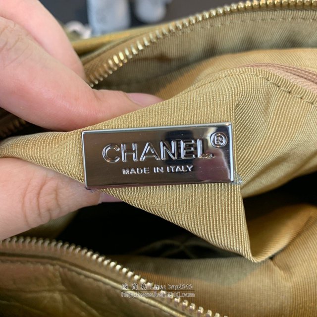Chanel女包 91810 2019新款 Chanel Gabrielle鱷魚流浪包 皮裹鏈條 香奈爾肩背包 香奈兒流浪包  djc2619